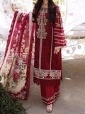 SMT S671 -Shifli Embroidered 3pc lawn dress with Digital Printed silk dupatta.