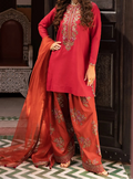 SMT S1243-Embroidered 3pc Sequence Lawn Dress With Embroidered Sequence Organza Dupatta.