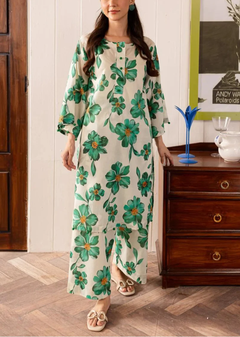 SMT W610-Printed 2pc Karandi Dress