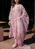SMT S1098-Printed & Embroidered 3pc Lawn dress with Embroidered Net Dupatta.