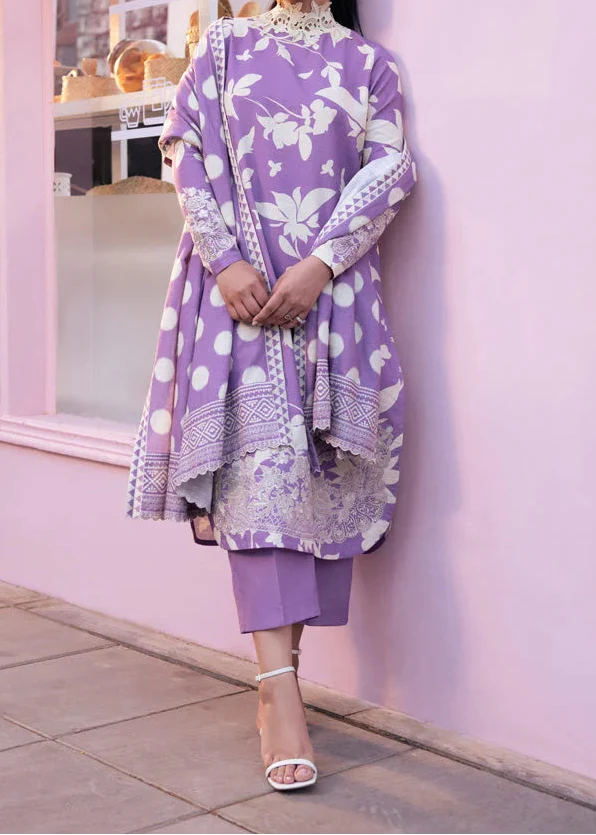SMT W812 - Digital Printed 3pc Karandi Dress With Digital Printed Karandi Shawl.