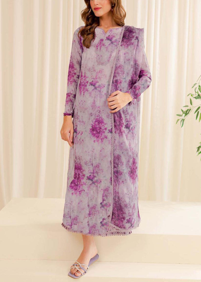 SMT S975-Digital Printed 3pc Lawn Dress with Digital Printed Lawn Dupatta.