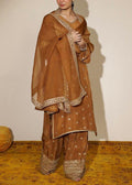 SMT S870-Embroidered 3pc Lawn Dress with Embroidered Munar Dupatta.