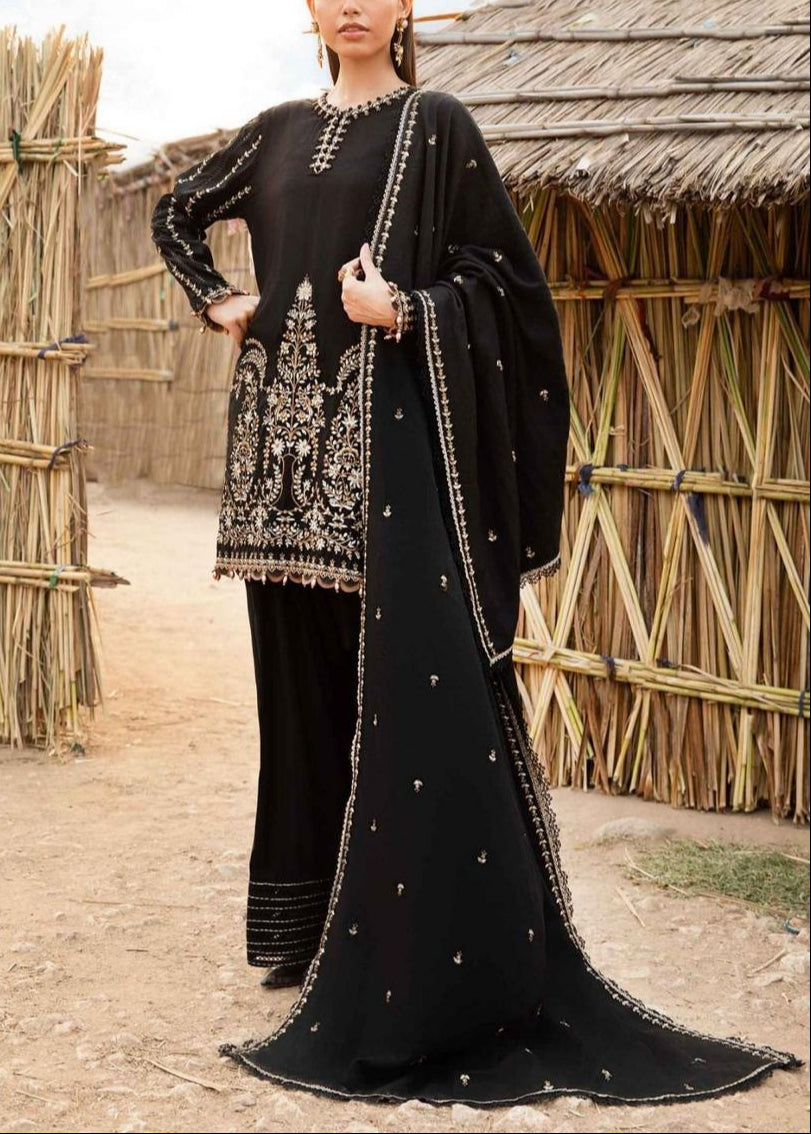 SMT S958-Embroidered 3PC Lawn Dress With Embroidered Lawn Dupatta.