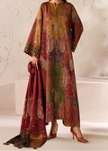 SMT W847 - Digital Printed 3pc Karandi Dress With Digital Printed Karandi Shawl.