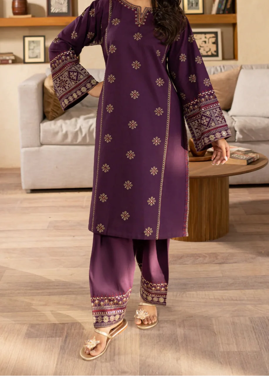 SMT S1276-Embroidered 2pc Lawn Dress
