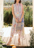 Grace S1097-Printed & Embroidered 3pc Lawn dress with Printed Chiffon Dupatta.