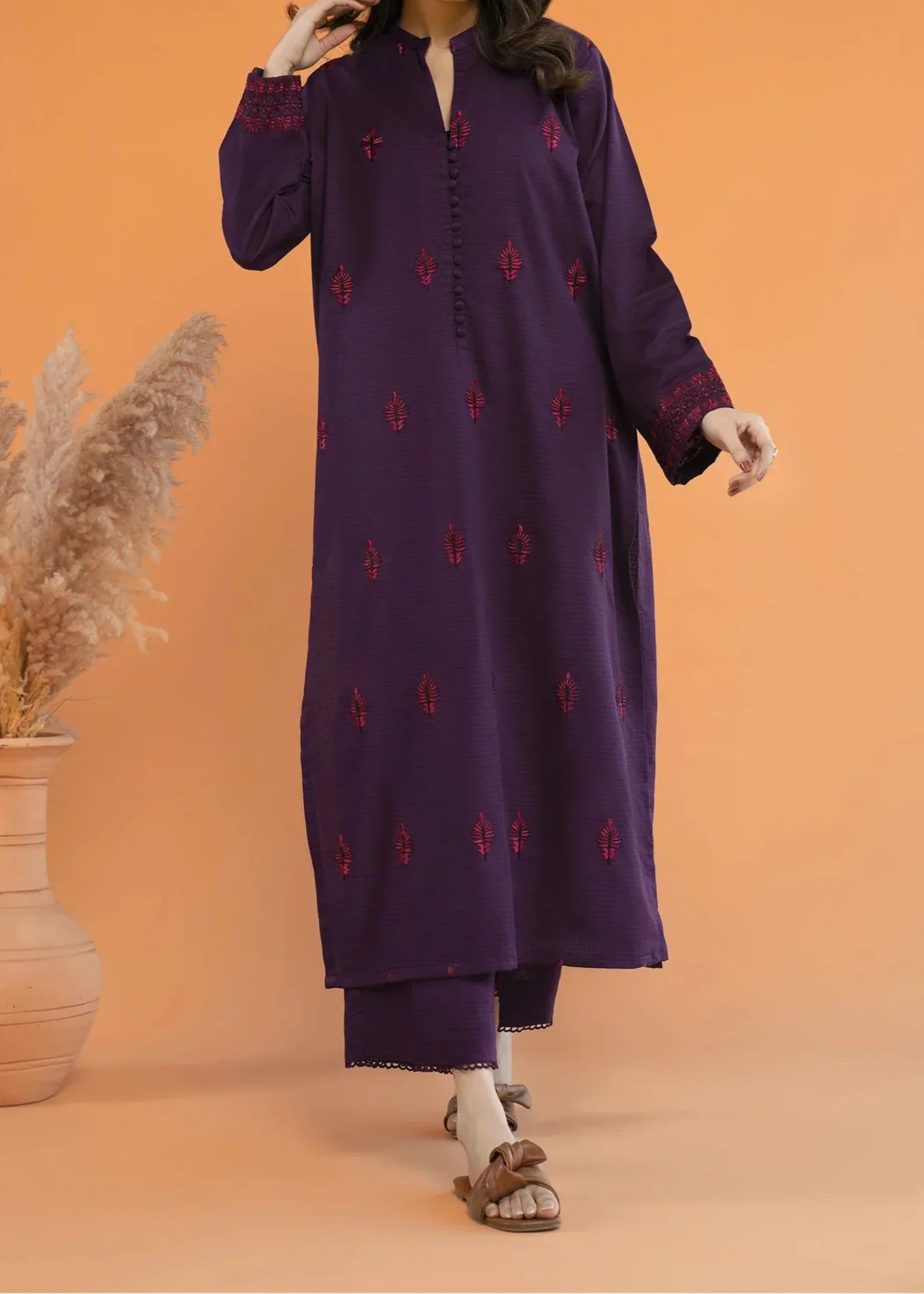 SMT W711-Embroidered 2pc Marina Dress