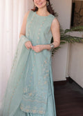 SMT S853-Embroidered 3PC Lawn Dress with Embroidered Munar Dupatta.