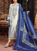 SMT W604-Embroidered 3pc khaddar Dress With Printed shawl.