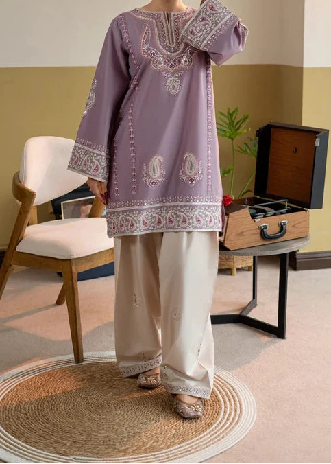 SMT S1407 - Embroidered 2pc lawn dress.