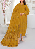 SMT S1025-Embroidered 3PC CHIKANKARI Lawn Dress With Printed Lawn Dupatta.