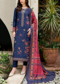 SMT S966-Embroidered 3PC Lawn Dress With Printed Munar Dupatta.