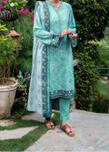 SMT W869 - Digital Printed 3pc Karandi Dress With Digital Printed Karandi Shawl.