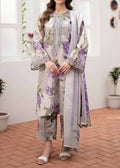SMT W466-Printed 3pc karandi Dress With Printed karandi Shawl.