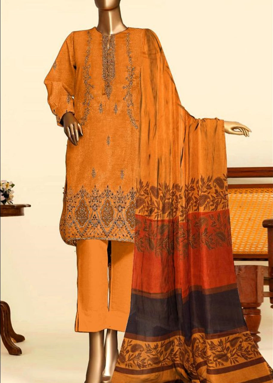 SMT S830-Embroidered 3PC Lawn with Printed Munar Dupatta.