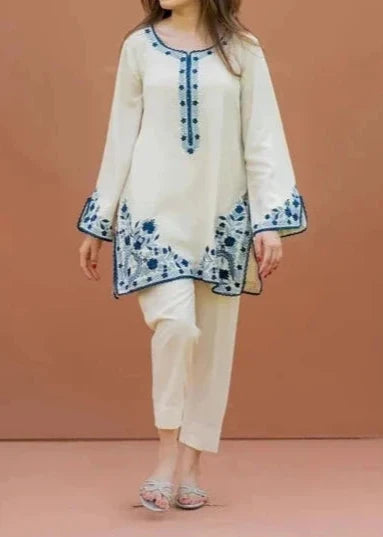 SMT S767-Embroidered 2pc lawn dress.