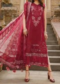 SMT S644-Embroidered 3pc chickan lawn dress with Embroidered Chiffon dupatta.