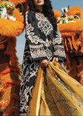 SMT W661-Embroidered Sequence 3pc khaddar Dress With Printed shawl.