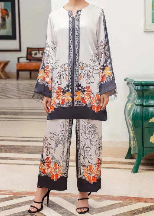 SMT W951- Digital Printed 2pc Karandi Dress.