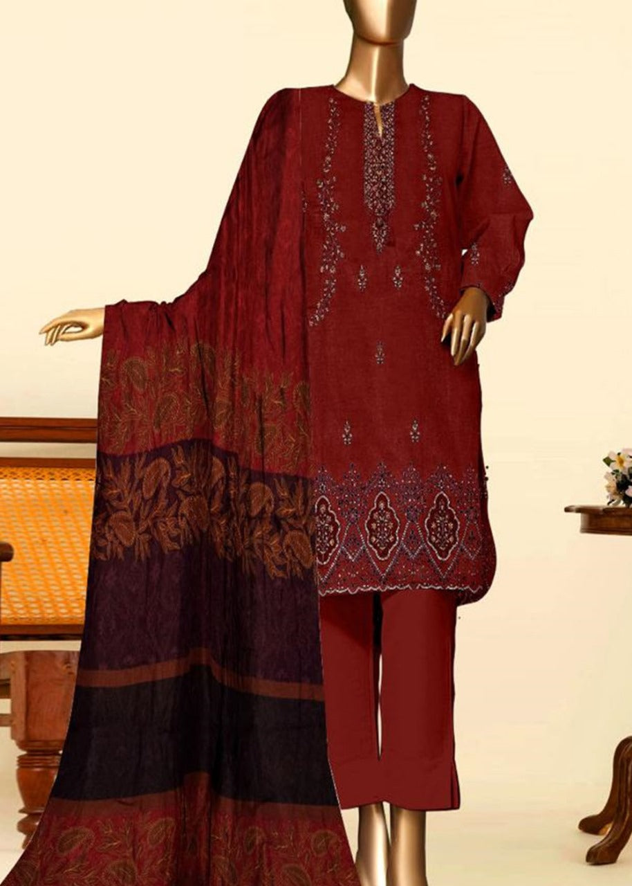 SMT S829-Embroidered 3PC Lawn with Printed Munar Dupatta.