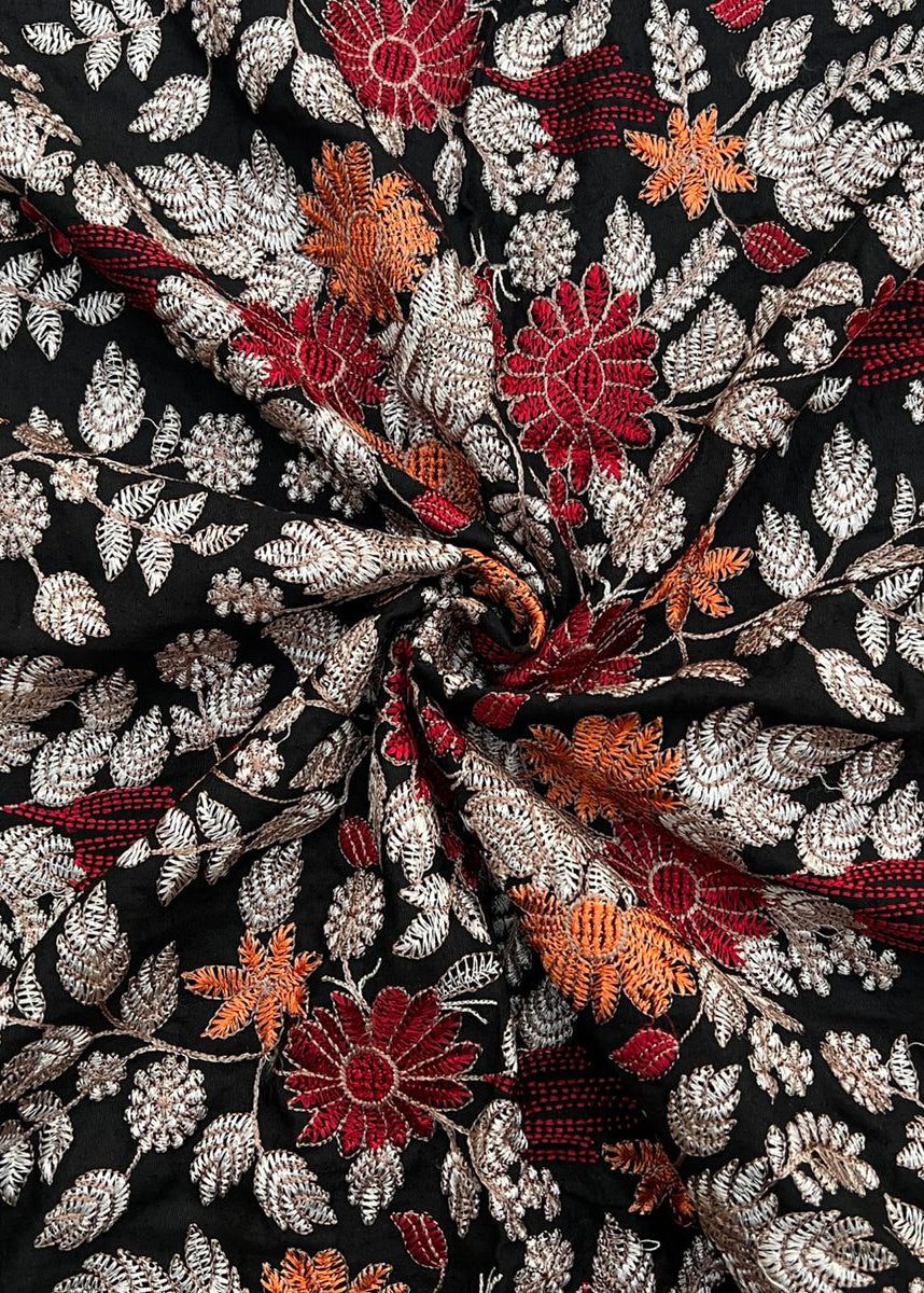 SMT 24-Formal Heavy Embroidered Karandi shawl
