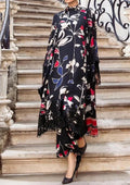 SMT S646-Printed 3pc Lawn dress with Printed silk dupatta.