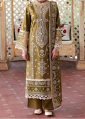 SMT W834-Embroidered 3pc Marina Dress With Printed Shawl.