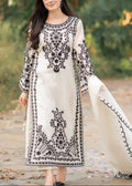 SMT S856-Embroidered 3PC Lawn Dress with Embroidered Munar Dupatta.