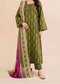 SMT Z-(W815 ) - Stitched Digital Printed 3pc Karandi Dress With Digital Printed Karandi Shawl.