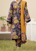 SMT W841 - Digital Printed 3pc Karandi Dress With Digital Printed Karandi Shawl.