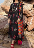 SMT S731-Embroidered 3pc Lawn dress with Digital Printed silk dupatta.