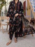 SMT W248- Digital Printed 3pc linen dress with Printed Linen dupatta.