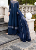 SMT S1226-Embroidered 3pc Sequence Lawn Dress With Embroidered Organza Dupatta.