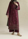 SMT Z-(W976) - Stitched Embroidered 3pc Marina Dress With Printed Shawl.