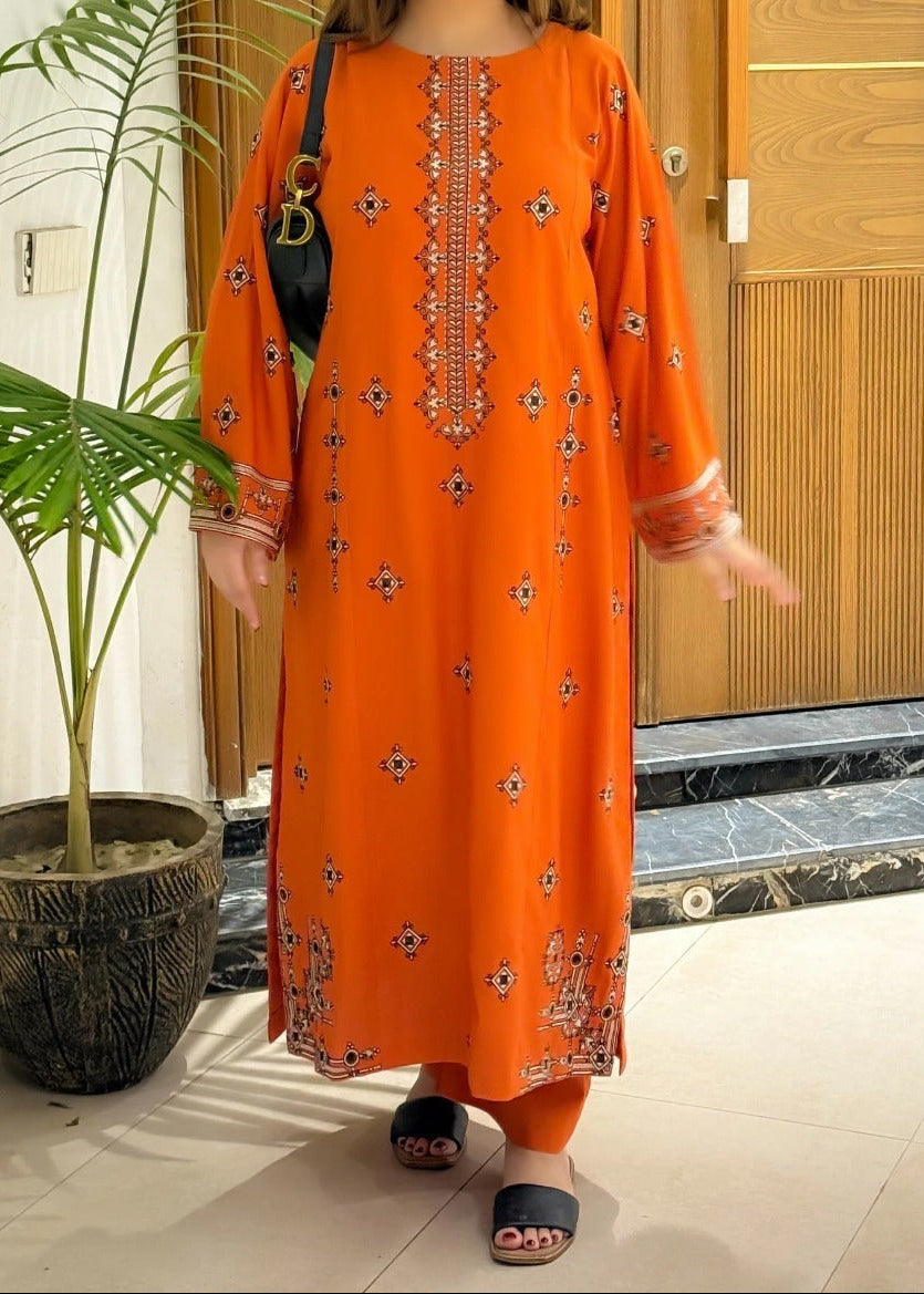 SMT W897-Embroidered 2pc Marina Dress.