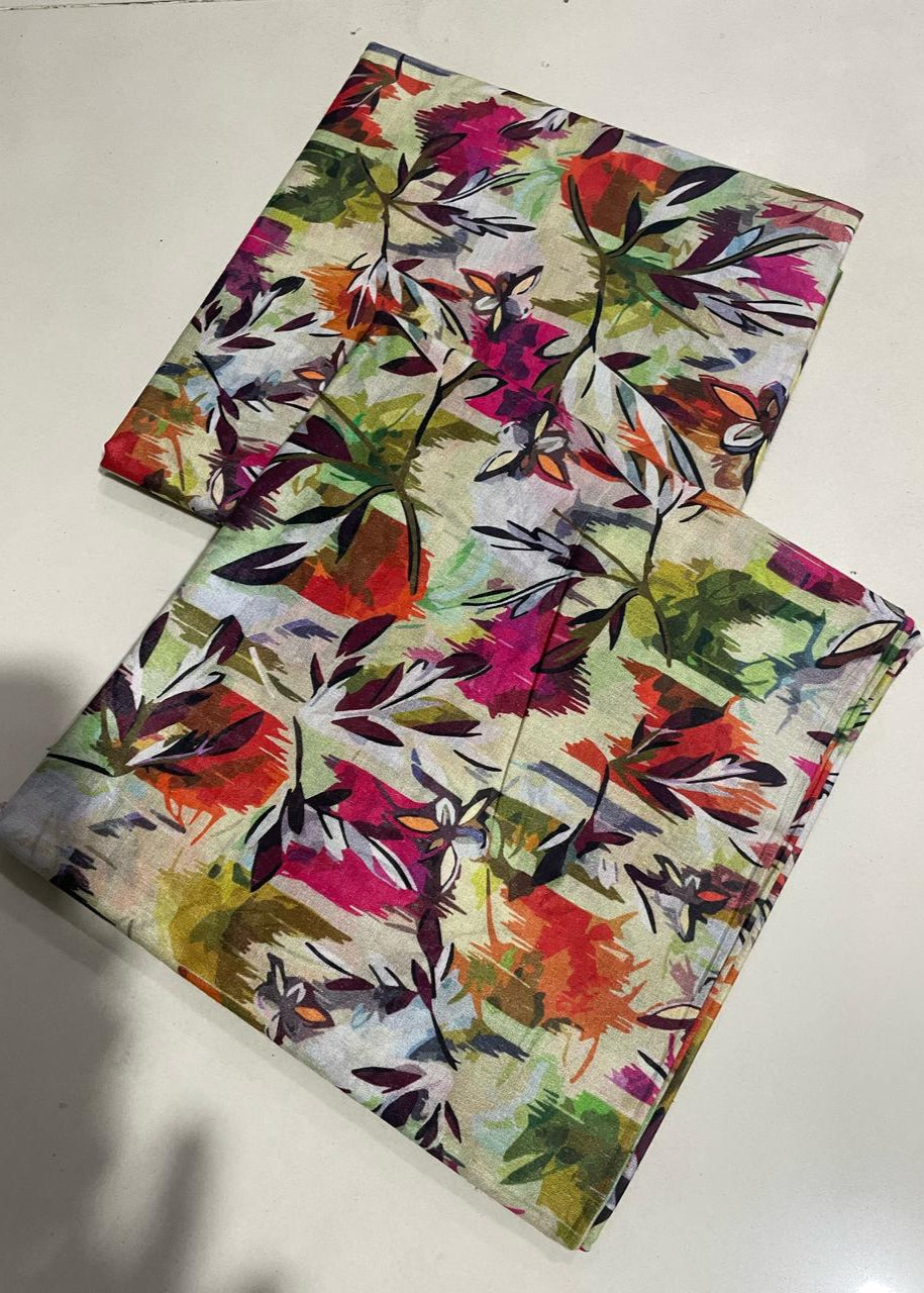 SMT S950- Unstitched Printed 2PC Lawn Dress.