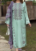 SMT W1002-Embroidered 3pc Marina Dress With Printed Shawl.