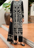 SMT W860-Embroidered 3pc Marina Dress With Embroidered Chiffon Dupatta.