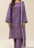 SMT S1402 - Embroidered 3pc Lawn Dress With Printed Voile Dupatta.