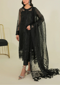 SMT Z-(S926)- Stitched Embroidered Sequence 3pc Organza Dress with Embroidered Organza Duppata.