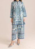 SMT W924 - Digital Printed 2pc Silk Dress.