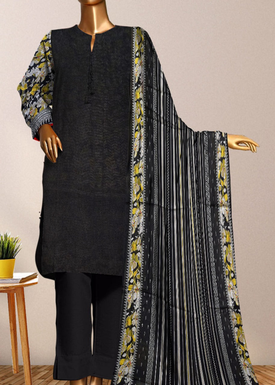 SMT S833-Printed 3PC Lawn with Printed Lawn Dupatta.