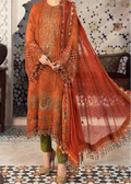SMT W778 - Embroidered Sequence 3pc Marina Dress With Embroidered Sequence Chiffon Dupatta.