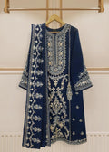 SMT S803-Embroidered 3pc organza dress with Embroidered organza duppata.