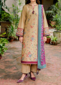 SMT S915-Embroidered 3PC Lawn Dress With Printed Munar Dupatta.