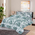 Summer Palm D695- Cotton Sateen Bed Sheet Set (Premium)