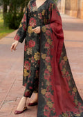 SMT W802 - Digital Printed 3pc Karandi Dress With Digital Printed Karandi Shawl.