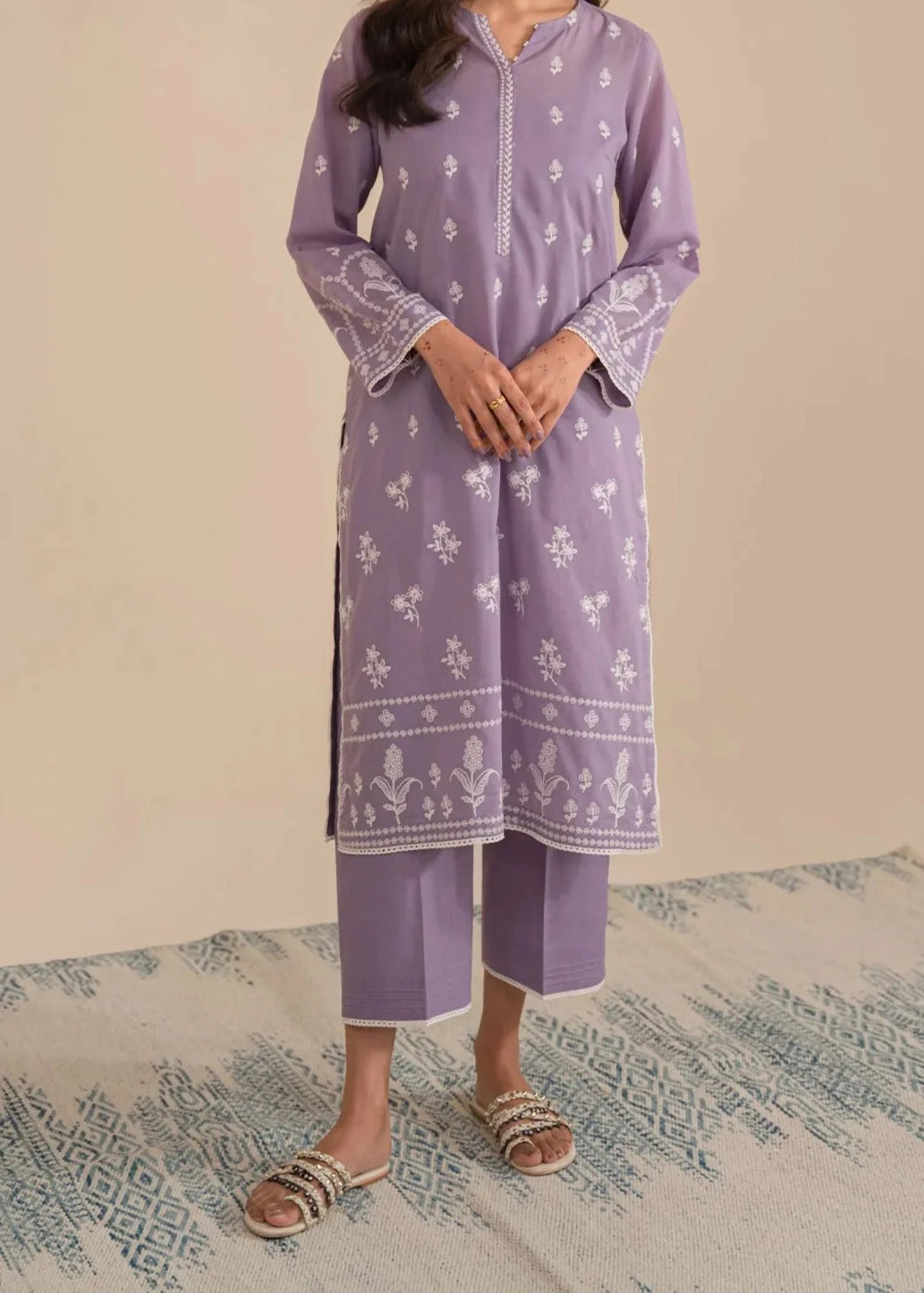 SMT W707-Embroidered 2pc Marina Dress