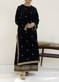 SMT W595- Embroidered 2pc Velvet Dress.